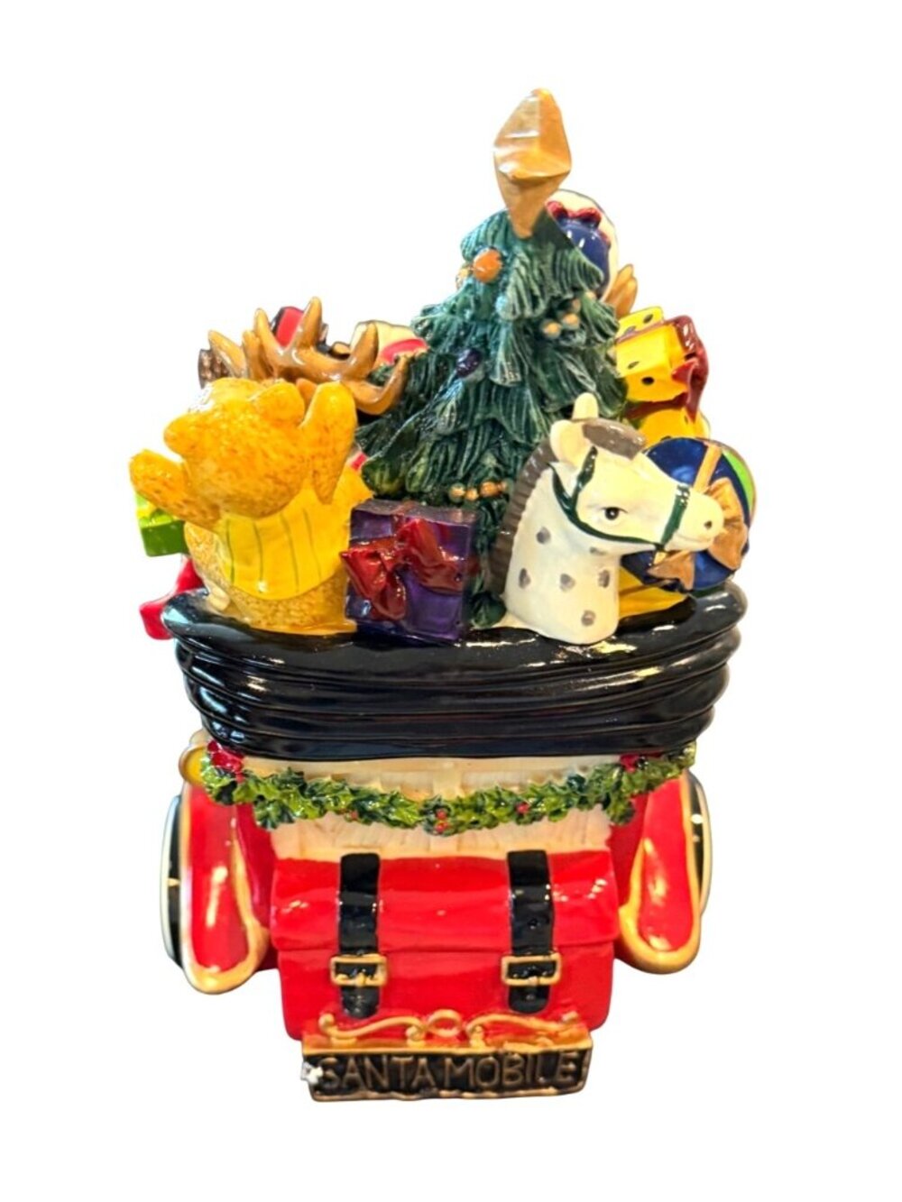 Fitz and Floyd Holiday Muscials Santa Mobile "We Wish You a Merry Christmas" - Picture 4 of 7